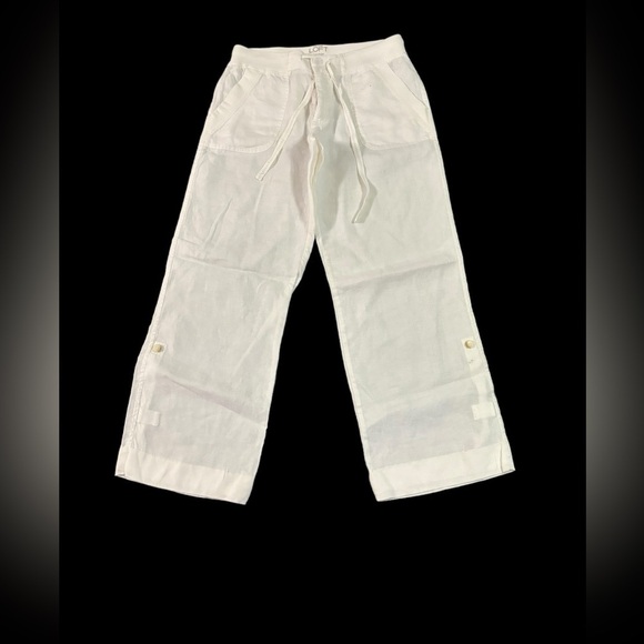 LOFT Pants - LOFT 100% linen  Louage pants size 4